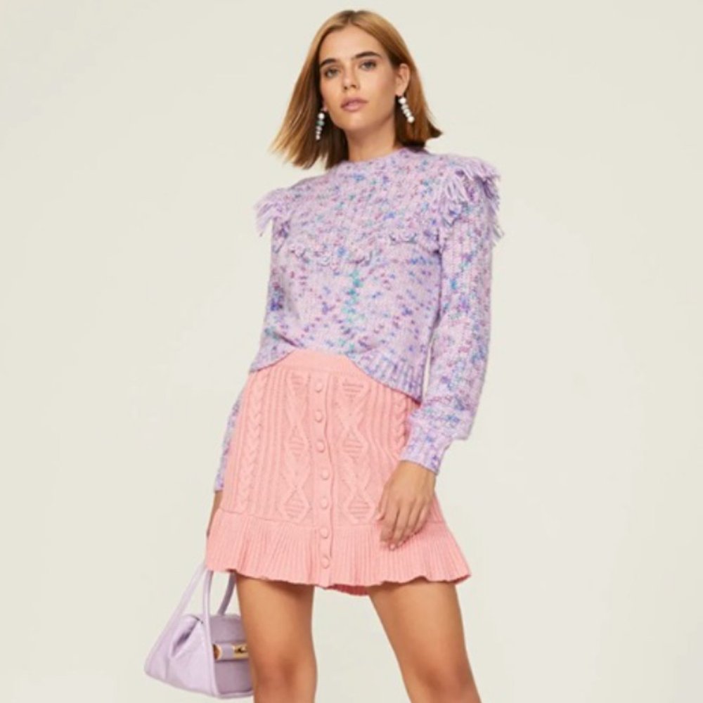 NWT LoveShackFancy Koru Pullover in size XS